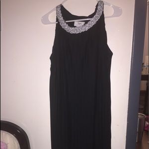 Sleeveless Chiffon Braided Necklace Shift Dress